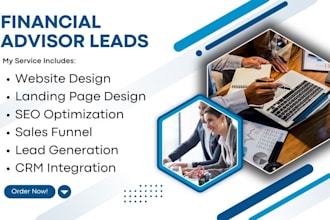 financial advisor leads financial advisor website consultant website tax leads
