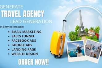 generate travel agency leads vacation leads insurance lead travel planner airbnb