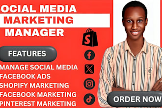 be your social media marketer, pinterest marketing, fb ads or content creation