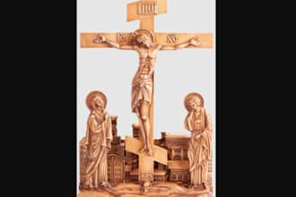 design DIY jesus cross pendant 3d model for printing, stl file,zbrush sculpture