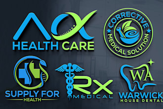 design medical healthcare nutrition pharmacy dental hospital logo
