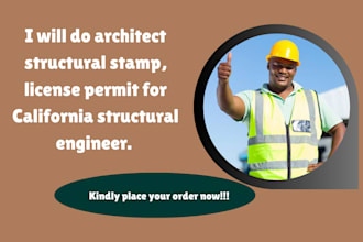 do architect structural stamp, license permit for california structural engineer