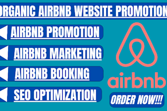 promote airbnb booking organically, airbnb listing, SEO, airbnb marketing, vrbo