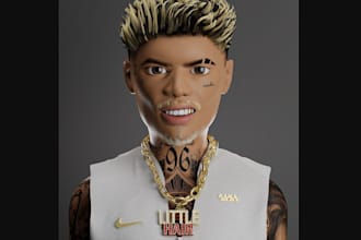 craft 3d model properly rigged for games,film and  3d product modeling, sfm, vrm