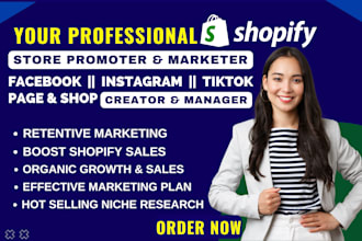 setup facebook tiktok instagram shop pinterest ads boost shopify sales marketing