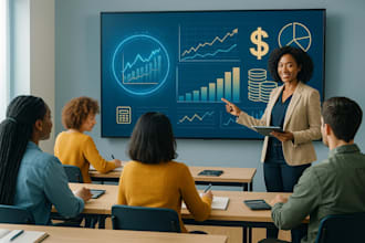 create financial literacy course, training course, manual, workbook, video, PPT