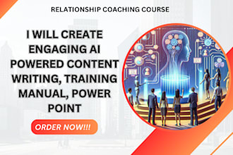 create engaging ai powered content writing, training manual, powerpoint, video