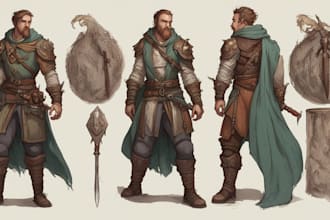 draw a amazing d and d character for you