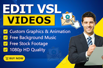 edit high converting vsl video and corporate promotional videos
