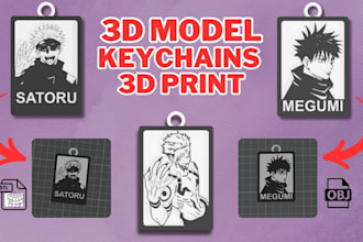 make keychains ready 3d printing 24hours
