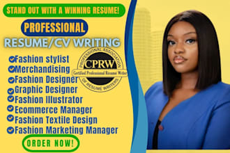 write fashion designer stylist buyer resume, fashion editor and art director cv