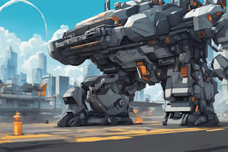 making anime, mecha, pop art ,fan art and original character