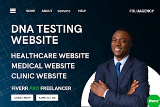 dna testing website healthcare website medical website homecare website clinic