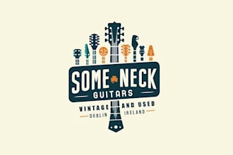 vintage guitar shop seeking logo design