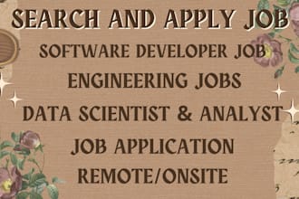 search and apply software developer, engineering data scientist job application