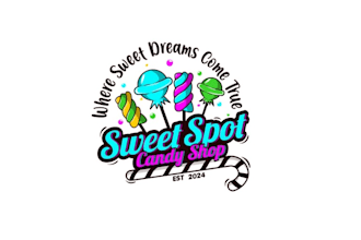 sweetest candy store logo design