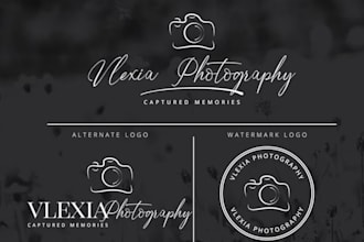 create a creative photography signature logo handwritten or calligraphy