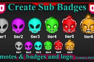 make twitch emotes, twitch badges and twitch sub badges