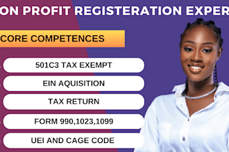 do non profit registration, 501c3 tax exempt, ein, bylaws form 990, 1023ez