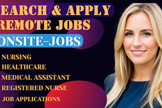 handle job application for nursing,healthcare,medical assistant jobs,