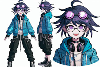 illustrate you a danganronpa sprite