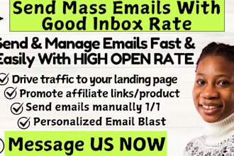 send niche targeted bulk email blast, mass emails, bulk cold emails high opens