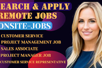 search and apply for customer service reps,project manager jobs,sales associate