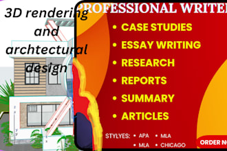 do architecture essays, assignment, project, report, paper, summary n case study