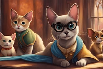 draw pet portrait with disney style
