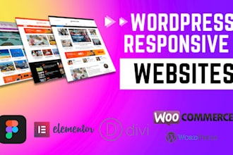 create landing page and complete wordpress website