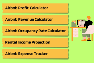 create airbnb, short term rental ROI, profit, cash flow calculator