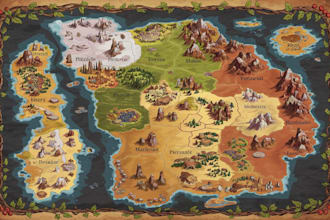 make fantasy maps of world, region for your rpg game