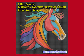 create diamond painting pattern design from your image