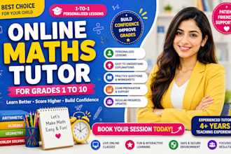 teach math online for grades 1 to 10 with personalized lessons