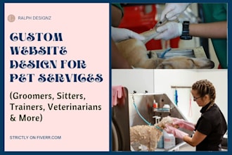 create website for pet groomers, veterinarians, sitters