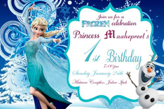 design nice birthday, wedding invitation and greeting cards