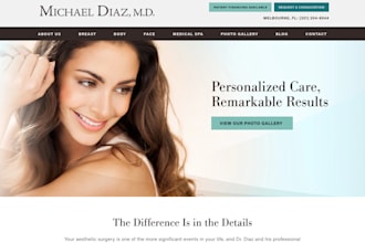 med spa website, botox,aesthetics, dermal filler, iv therapy,medical spa website