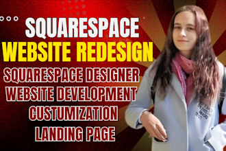 squarespace design redesign SEO landing page online store development ecommerce