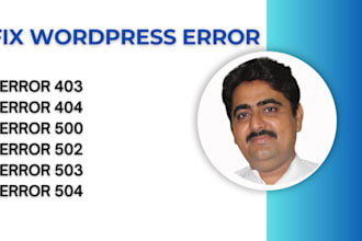 fix 403, 404, 500, 503 fatal and critical errors in your wordpress website
