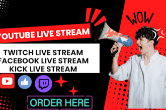 setup 24 7 live stream for twitch, facebook or youtube