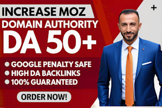 increase moz da domain authority 50 plus