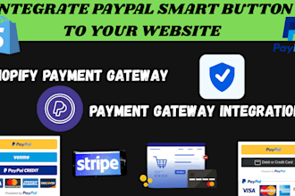 integrate payment gateway api paypal stripe payment button website payment setup