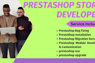 bug fix prestashop store, prestashop developer, pretashop install, migration
