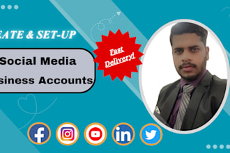 create and set up social media accounts