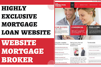 design a professional mortgage loan website mortgage broker, mortgage website