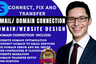 connect domain, do domain transfer, redirect domain, fix domain, domain research
