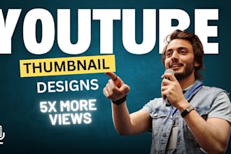 design amazing youtube thumbnail