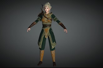 sculpt 3d character, fix retopology, uv mapping roblox model, rig to ue5, nsfw
