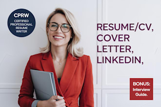 expert CV resume writing cover letter linkedin optimization for career success