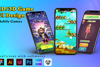 design premium game UI with creative aesthetics